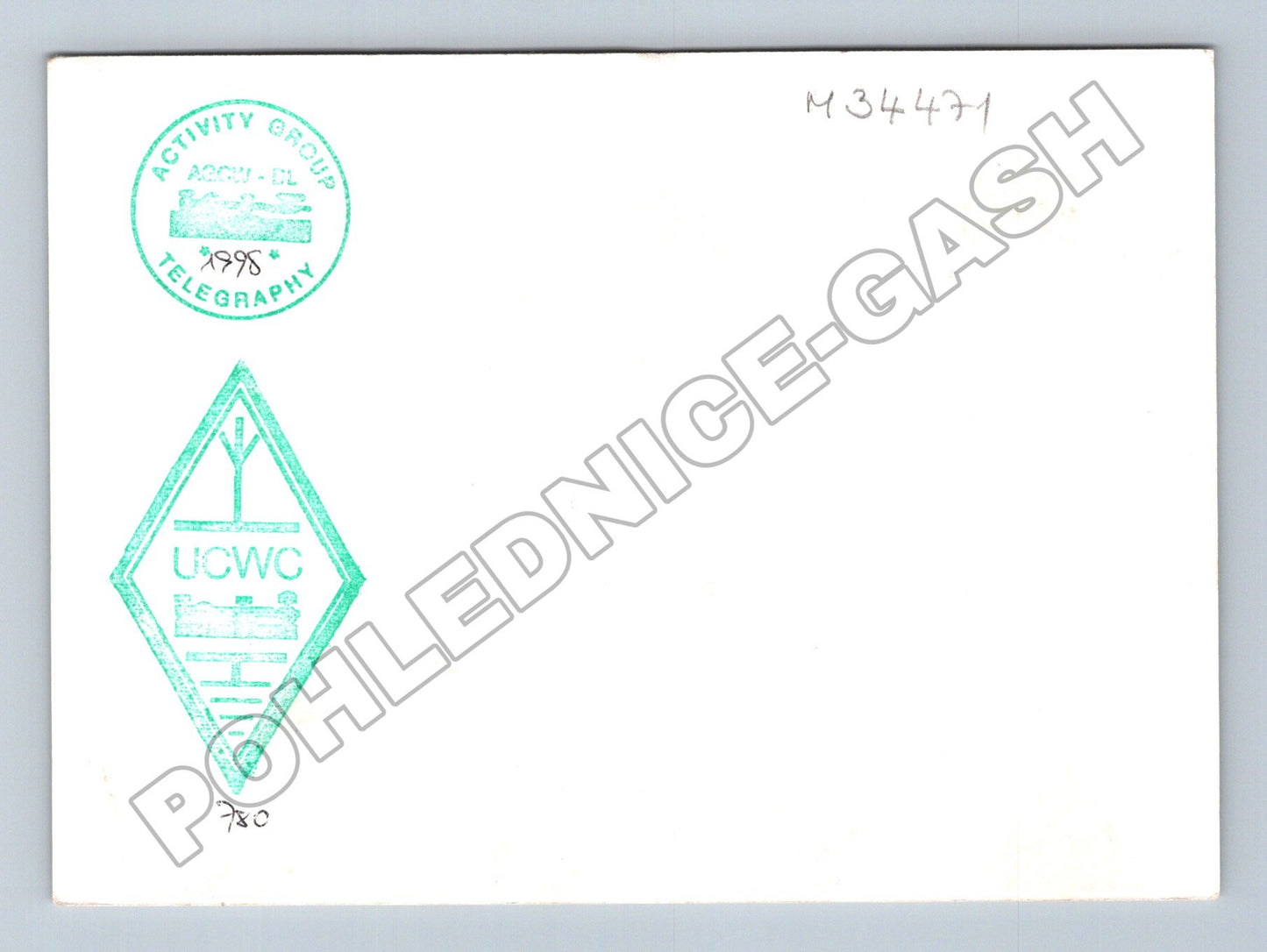 Pohlednice Německo QSL karta DE0DXM 1992 (M34471)