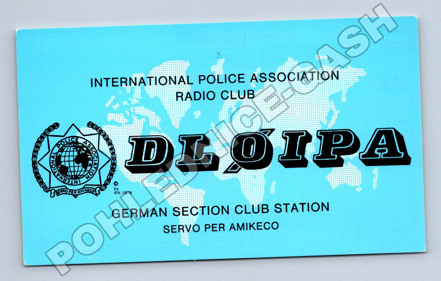 Pohlednice Německo radioamatérská QSL karta IPA 1991 (M34483)