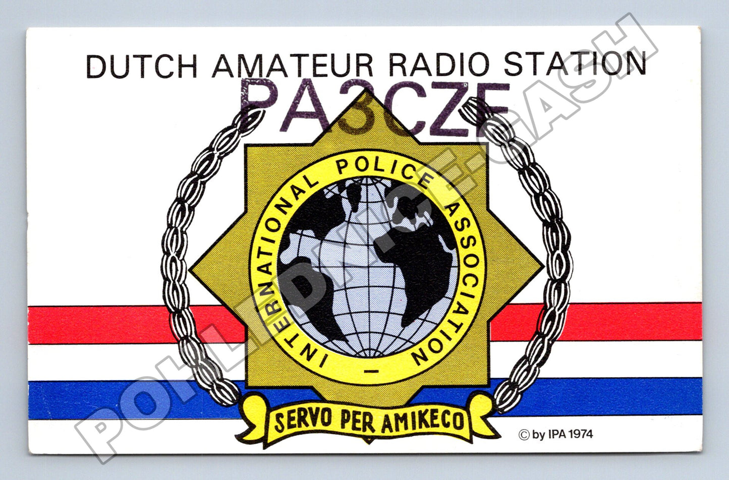 Pohlednice Holandsko radioamatérská karta QSL 1992 (M34494)