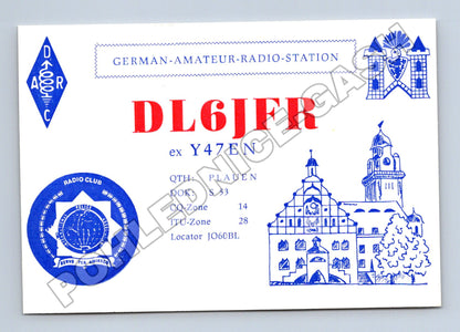 Pohlednice Německo Plauen QSL karta DL6JFR 1994 (M34495)