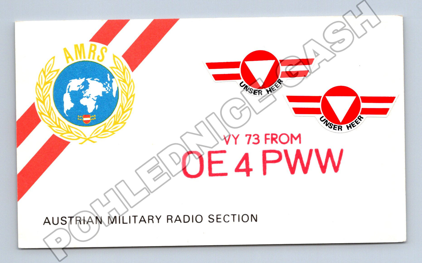 Pohlednice Rakousko Austrian Military Radio QSL 2021 (M34498)