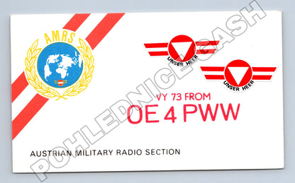Pohlednice Rakousko Austrian Military Radio QSL 2021 (M34498)