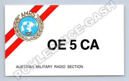 Pohlednice Rakousko Austrian Military Radio QSL OE 5 CA 1991 (M34499)