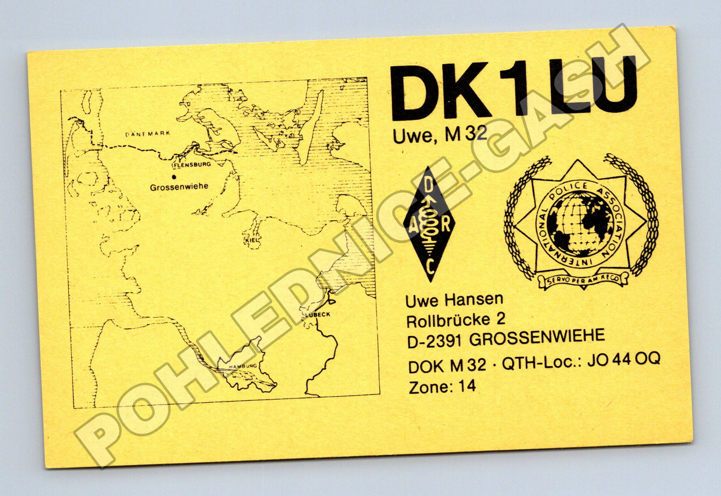 Pohlednice Německo radioamatérská karta 1993 (M34500)