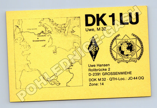 Pohlednice Německo radioamatérská karta 1993 (M34500)
