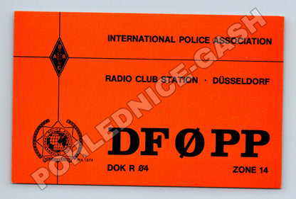 Německo Düsseldorf International Police Association QSL 1991 (M34503)