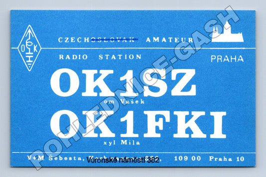 Pohlednice Praha radioamatérská QSL karta 1993 (M34512)