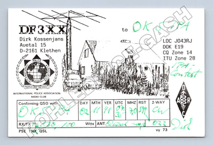 Pohlednice Německo QSL radioamatéři 1991 (M34520)