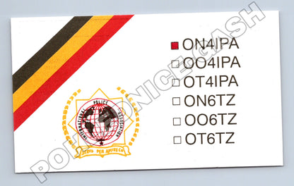 Belgie QSL karta International Police Association 1992 (M34532)
