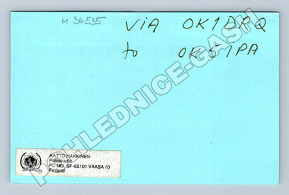 Pohlednice Finland OH6PN QSL karta 1993 (M34535)