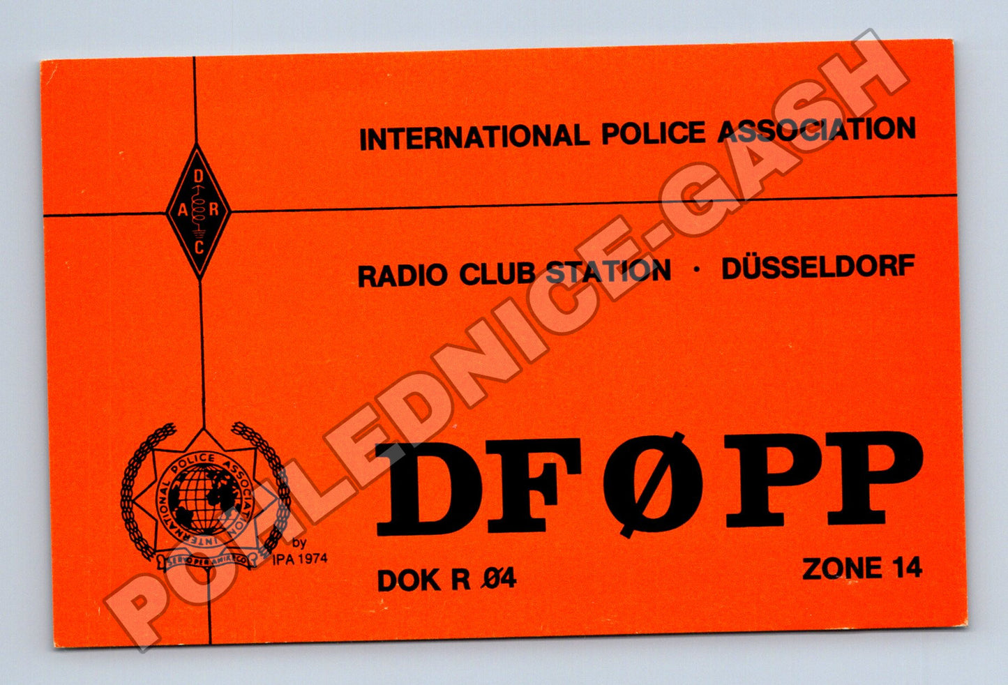 Pohlednice Německo Düsseldorf IPA Radio Club QSL 1991 (M34536)