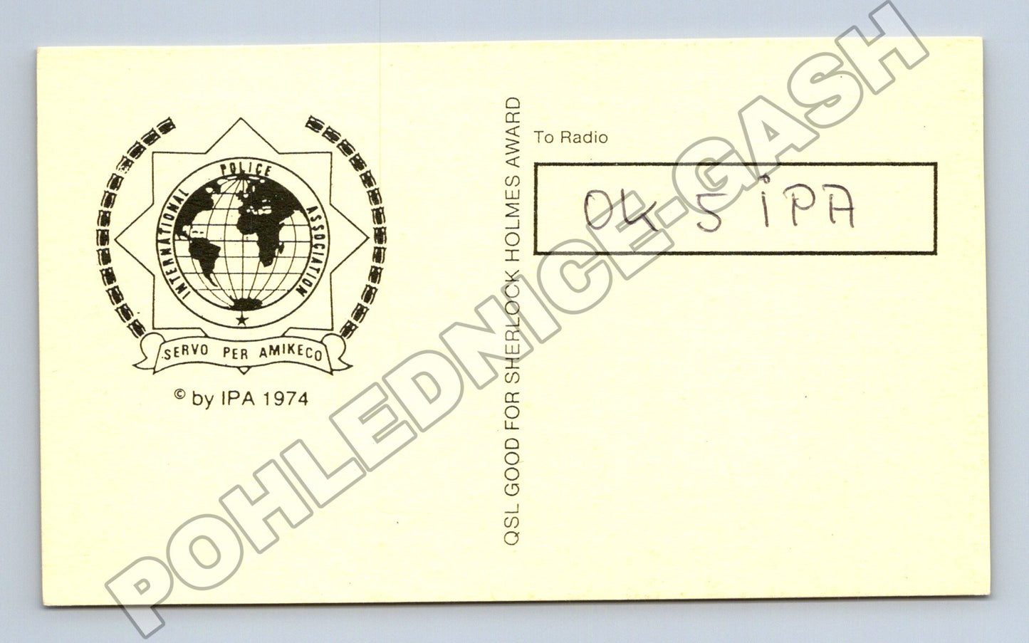 Pohlednice Německo IPA radio klub QSL karta 1991 (M34540)