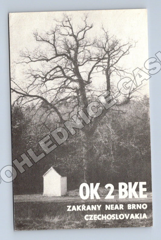 Pohlednice Zakřany u Brna strom QSL karta 1991 (M34548)