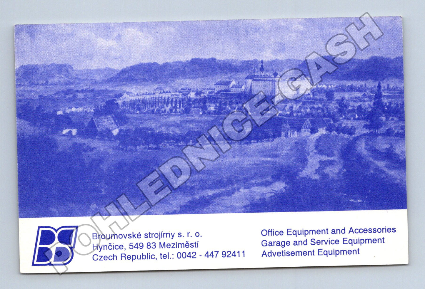 Pohlednice Broumov klášter QSL OK1FOD 1994 (M34551)