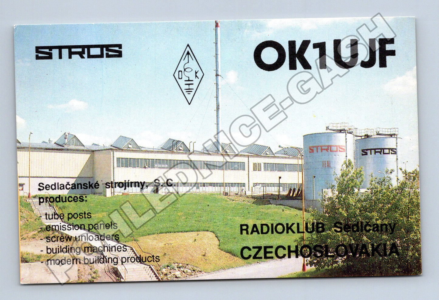 Pohlednice Sedlčany Radioklub Sedlčanské strojírny 1991 (M34553)