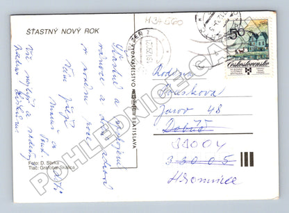 Pohlednice Slovensko zimní krajina hory 1970 (M34560)