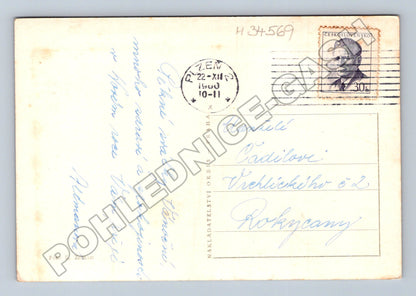 Pohlednice Československo zimní motiv Radostné Vánoce 1940 (M34569)