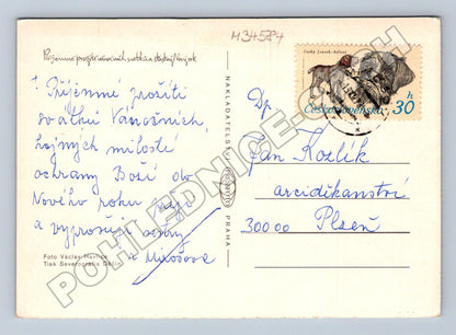 Pohlednice Zimní horská krajina Vánoce (M34584)