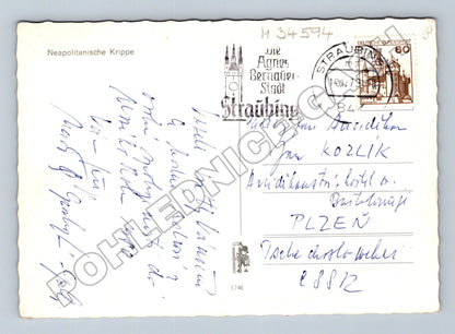 Pohlednice Německo betlém Vánoce 1973 (M34594)