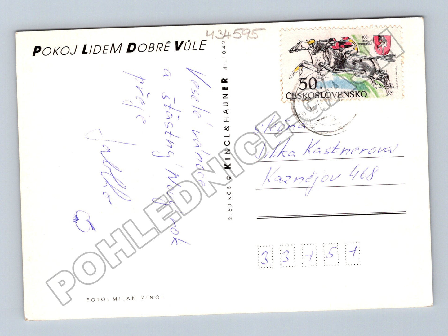 Pohlednice Český Betlém vánoční pozdrav 198x (M34595)