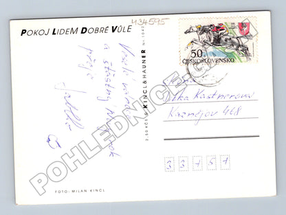 Pohlednice Český Betlém vánoční pozdrav 198x (M34595)