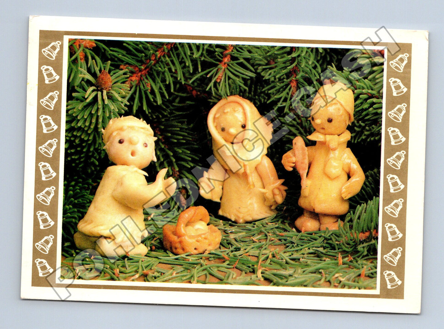 Pohlednice Vánoční figurky 1989 (M34606)