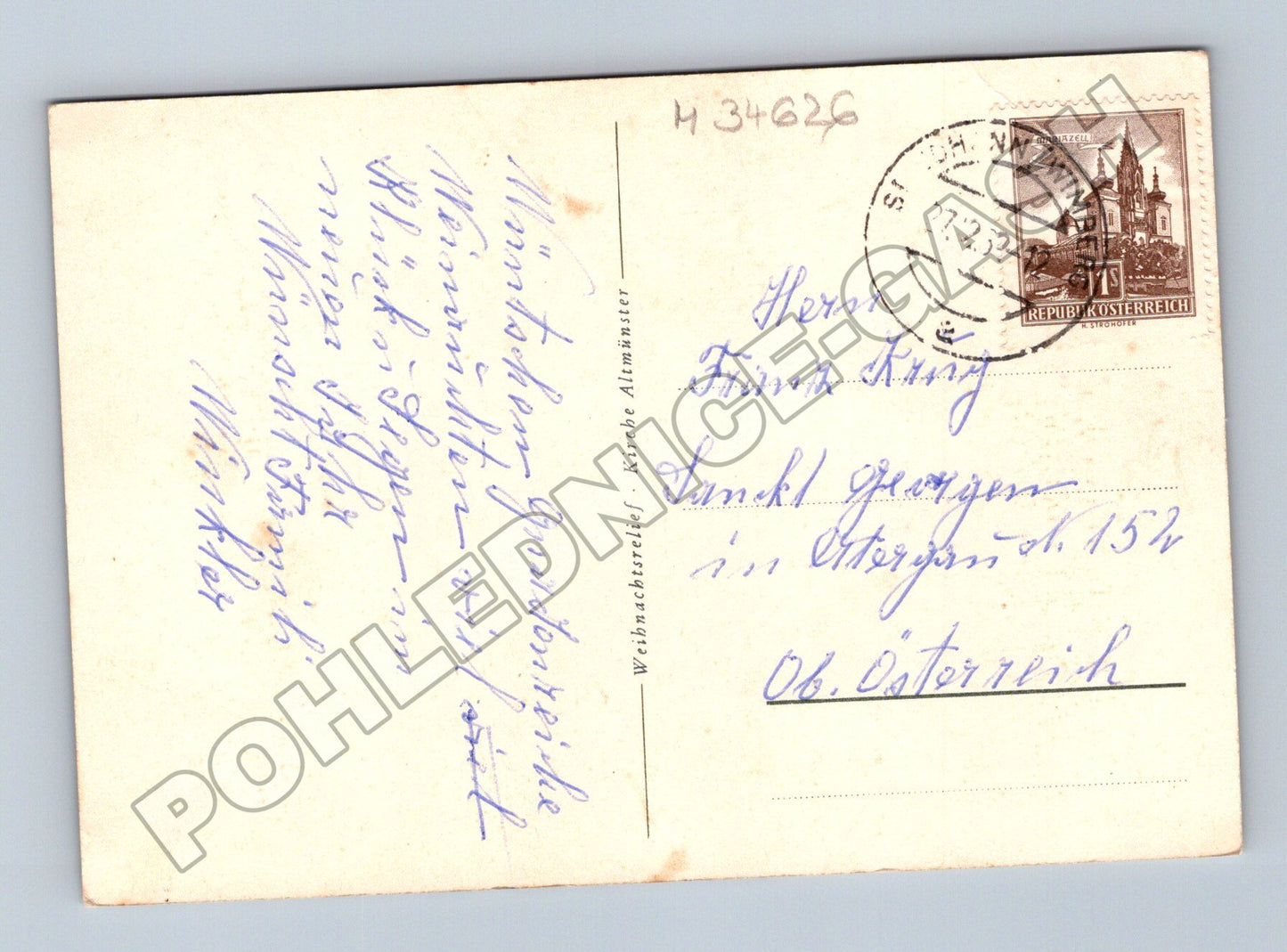 Pohlednice Rakousko vánoční motiv 1932 (M34626)