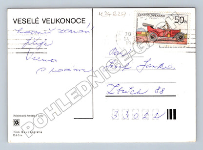 Pohlednice Lada lidový motiv Velikonoce 1938 (M34629)