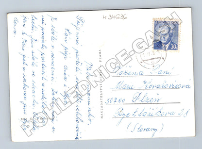 Pohlednice Velikonoční motiv vrba a kraslice 1940s (M34636)