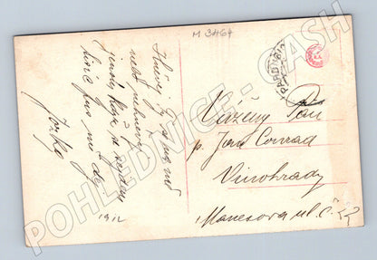 Pohlednice kolorovaná dáma 1912 (M3464)