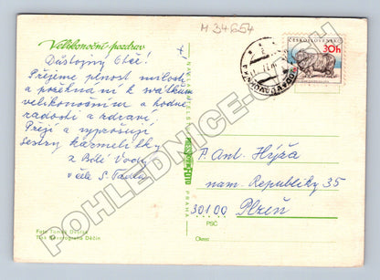 Pohlednice Plzeň Velikonoční zátiší 1976 (M34654)