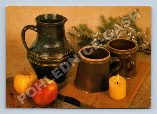 Pohlednice vánoční zátiší 1983 (M34656)