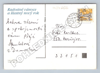 Pohlednice vánoční zátiší 1983 (M34656)