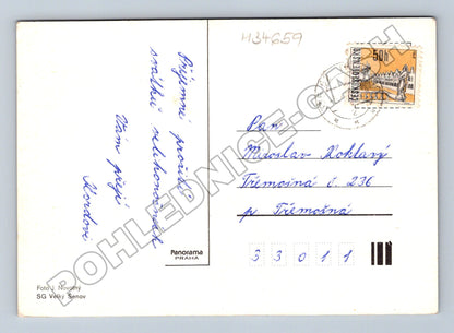 Pohlednice Velikonoce vajíčka a pomlázka 1976 (M34659)