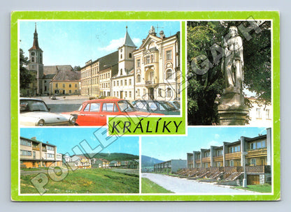 Pohlednice Králíky městské panorama 1986 (M34660)