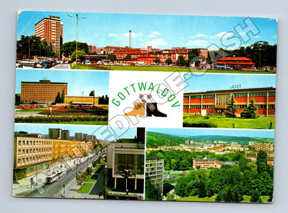 Pohlednice Gottwaldov koláž míst 1981 (M34666)