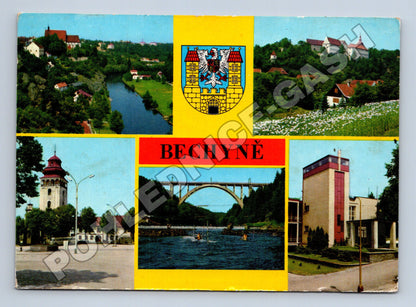 Pohlednice Bechyně multi-pohled 1972 (M34667)