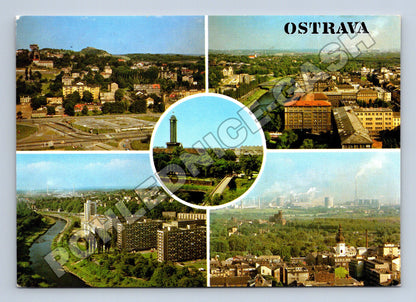 Pohlednice Ostrava různé pohledy 1988 (M34679)