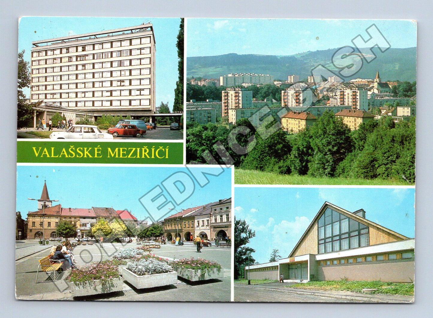 Pohlednice Valašské Meziříčí více záběrů 1989 (M34688)