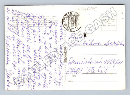 Pohlednice Třeboň koláž s městem 198x (M34695)