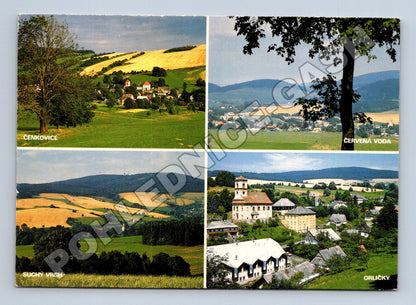 Pohlednice Orlické Hory pohledy obcí 1996 (M34697)