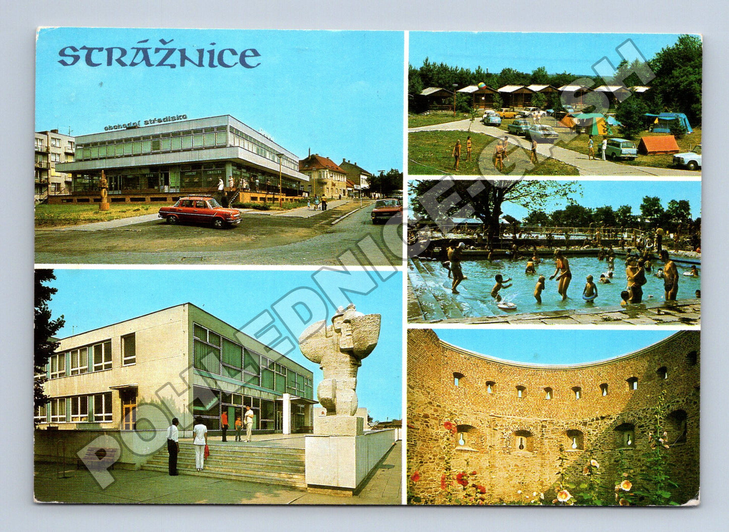 Pohlednice Strážnice různé motivy 1980 (M34698)