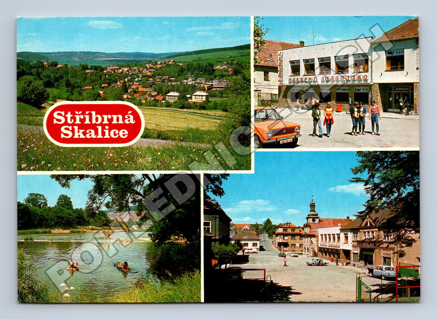 Pohlednice Stříbrná Skalice různé motivy (M34700)