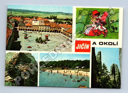 Pohlednice Jičín Rumcajs, náměstí a okolí (M34703)