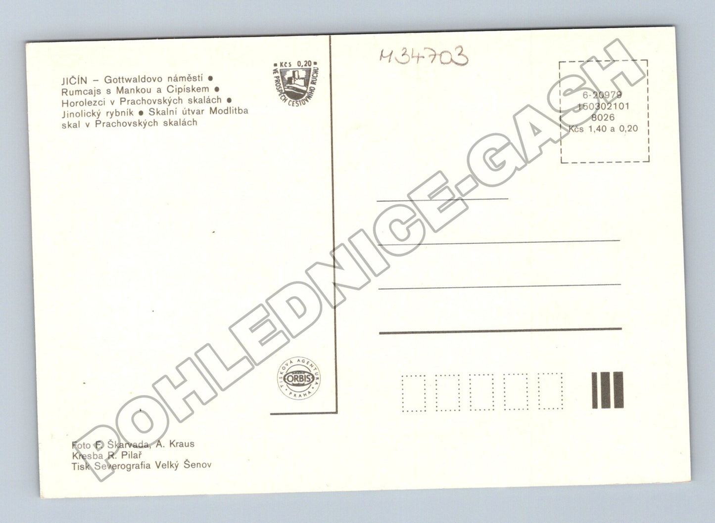 Pohlednice Jičín Rumcajs, náměstí a okolí (M34703)