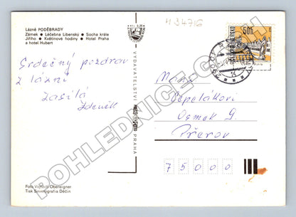 Pohlednice Poděbrady lázně více záběrů (M34716)