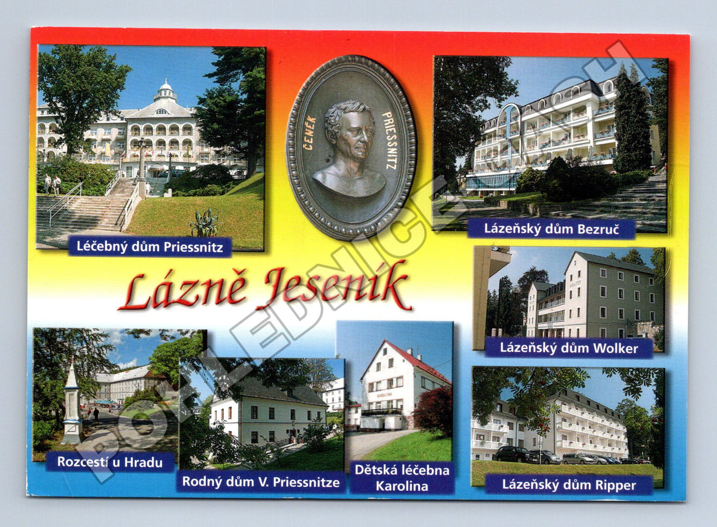 Pohlednice Lázně Jeseník multi-view Priessnitz 2012 (M34724)