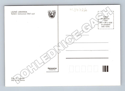 Pohlednice Lázně Libverda Obří sud interiér (M34726)