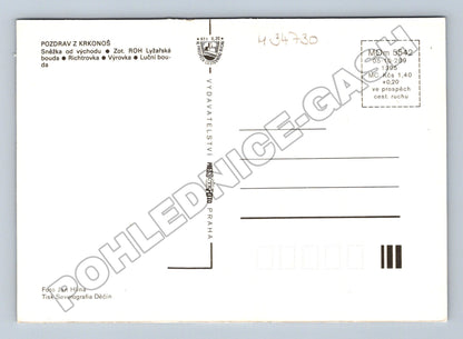 Pohlednice Krkonoše Sněžka, Luční bouda, Výrovka (M34730)
