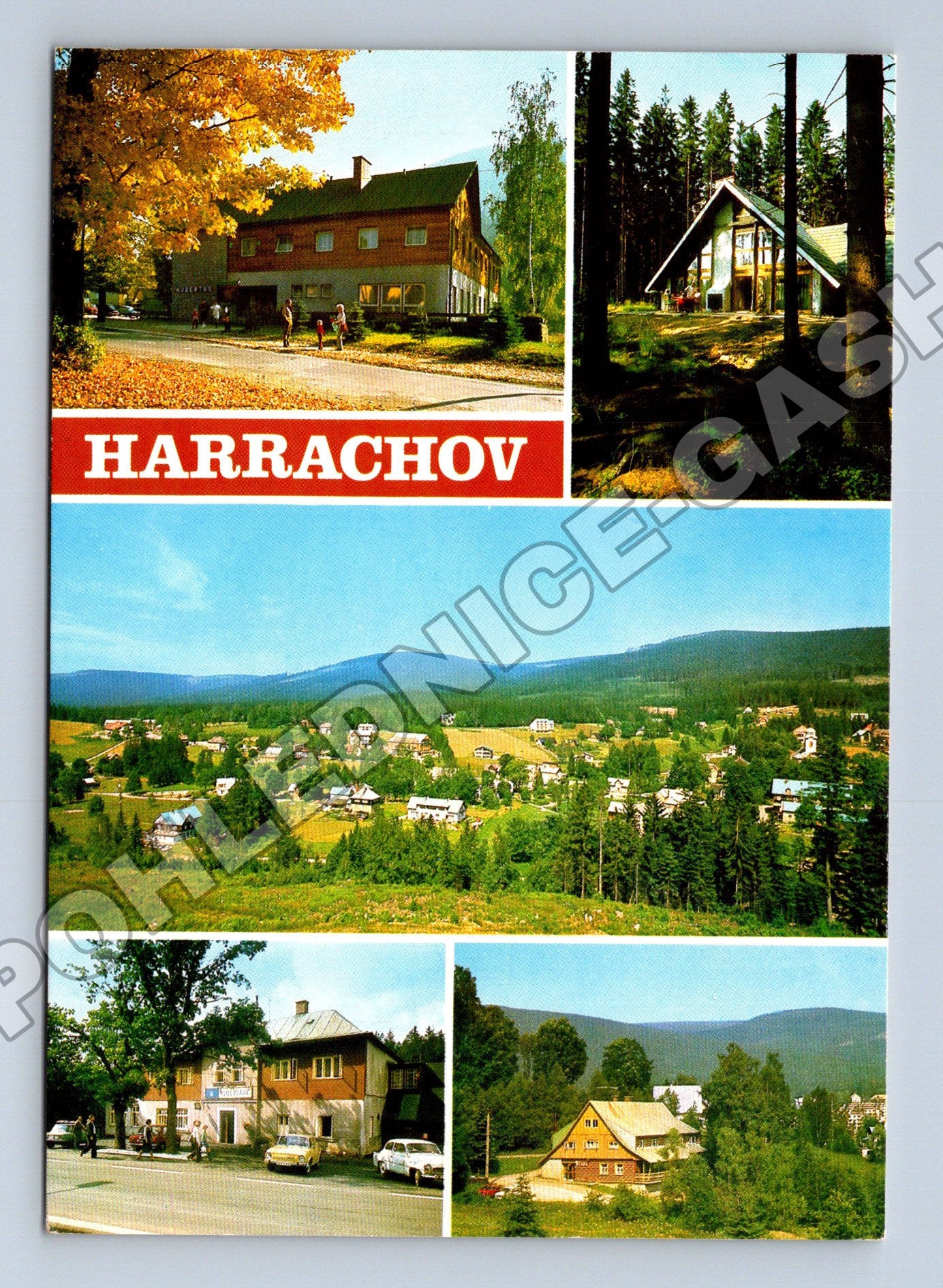 Pohlednice Harrachov různé pohledy (M34732)
